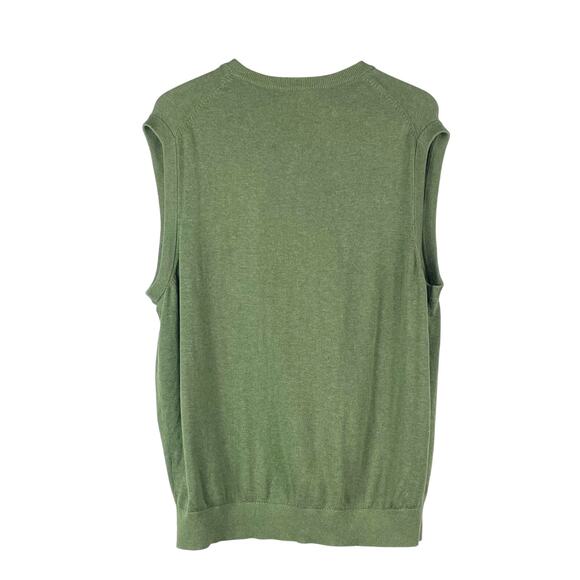 Daniel Cremieux Men's Sage Green Sweater Vest Size XXL Pima Cotton Golf Office - Picture 2 of 6